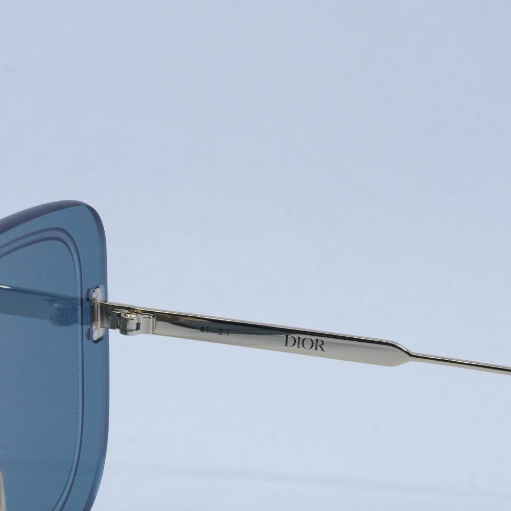 🕶️ New Dior ULTRADIOR MU B0B0 Sunglasses - Gold Frame, Blue Lenses - Picture 6 of 11